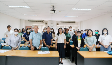ภาพกิจกรรมการฝึกอบรมเชิงปฏิบัติการเรื่อง "หลักการผลิตผลิตภัณฑ์อาหารโปรตีนทางเลือกสำหรับผู้ประกอบการยุคใหม่"
